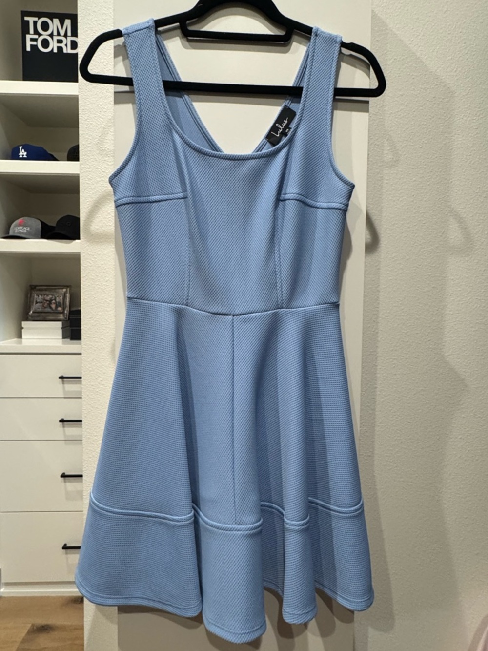 Lulu's Home Before Daylight Periwinkle Dress